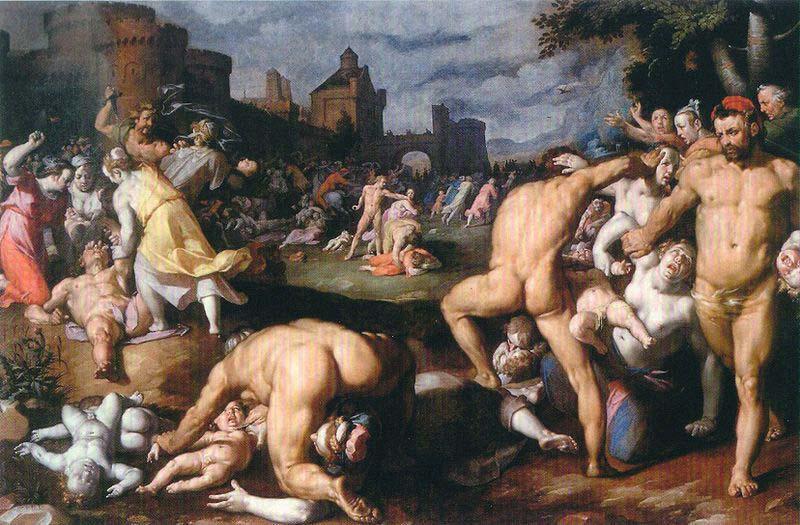 cornelis cornelisz Massacre of the Innocents. Sweden oil painting art